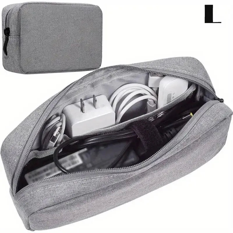 Travel Cable Organizer Bag – Portable Electronics & Cord Storage Pouch