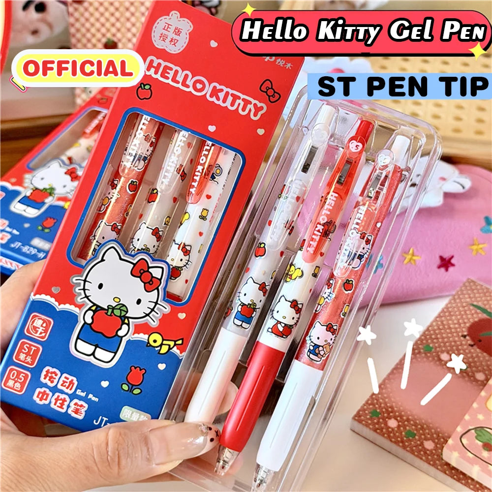Sanrio Character 0.5mm Gel Pens – 3-Piece Set