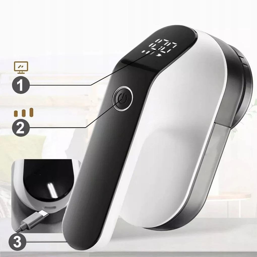 Rechargeable Electric Lint Remover – Portable Fabric Shaver
