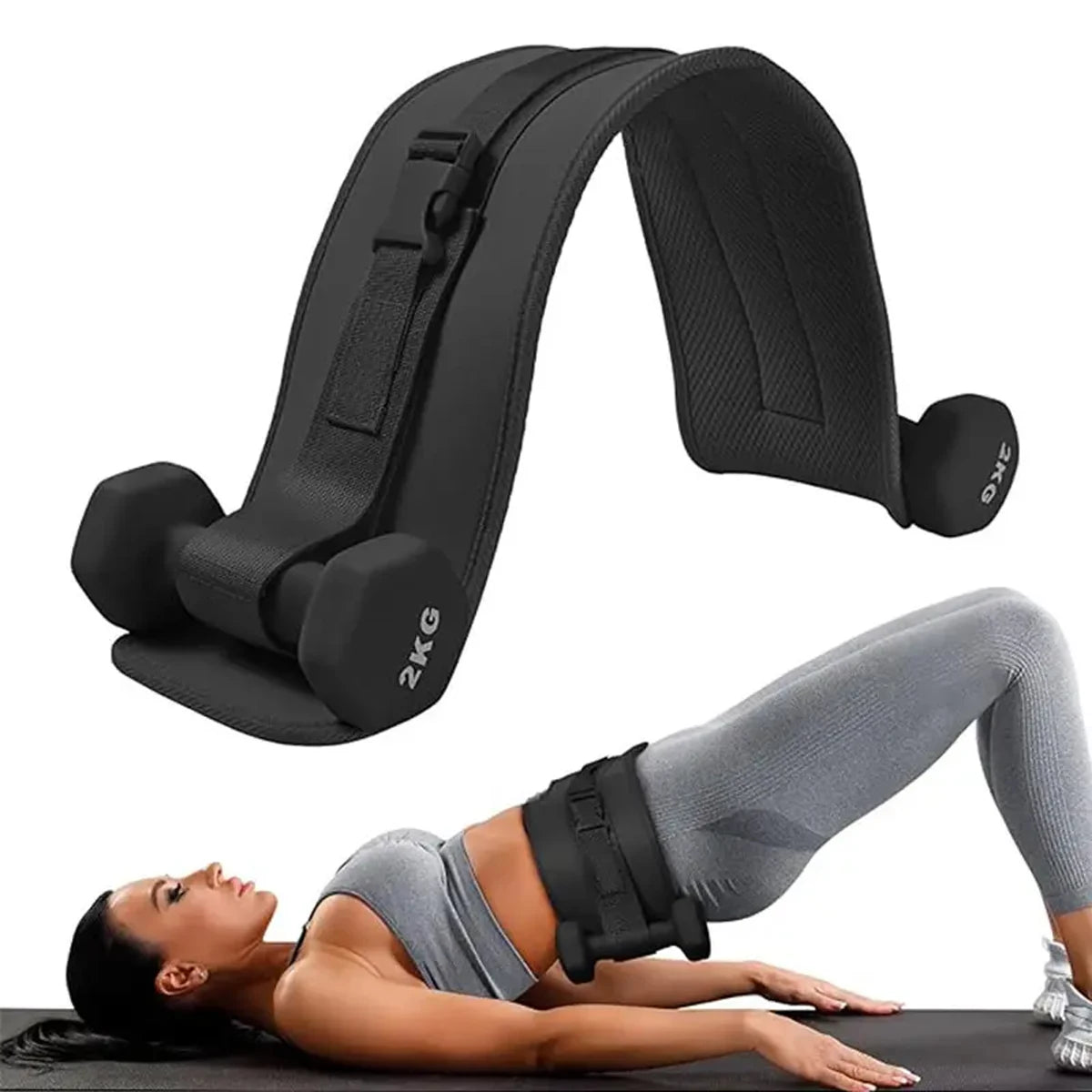 Adjustable Hip Resistance Training Belt – Home Workout Fitness Equipment