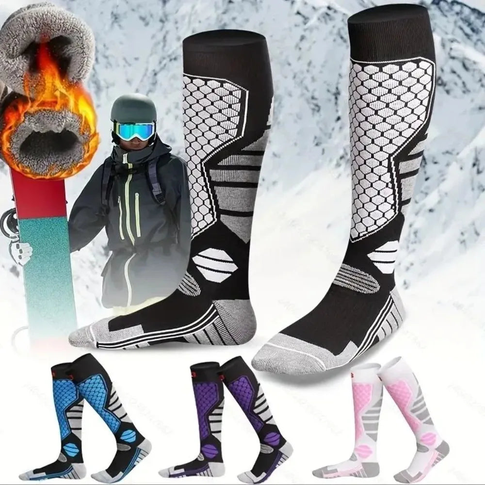 Winter Thermal Ski Socks – Warm Anti-Slip Compression Socks