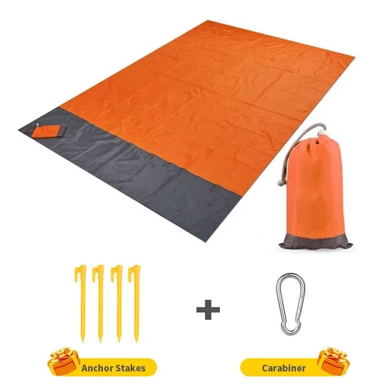 200 × 140cm Sandproof Waterproof Beach Blanket – Lightweight Outdoor Picnic Mat