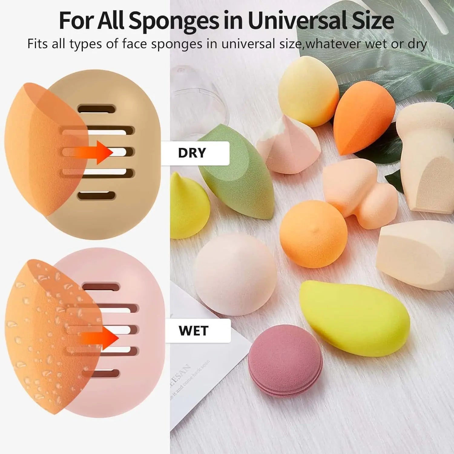 Silicone Makeup Sponge Holder & Travel Case
