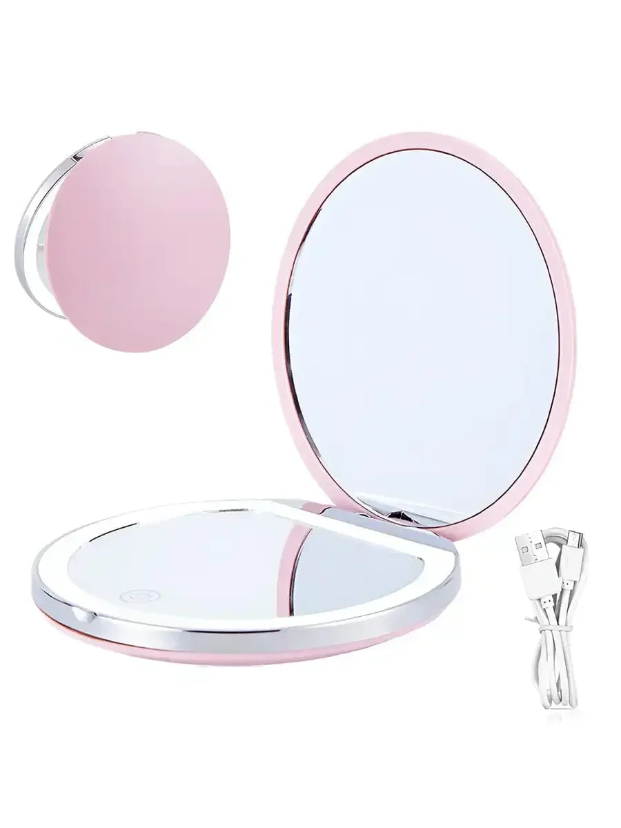 Portable Folding Compact Makeup Mirror for Travel