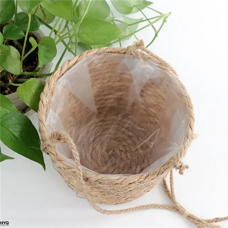 Macrame Hanging Plant Basket for Indoor & Outdoor Decor