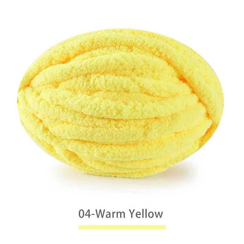 Extra Thick Hand-Knitted Chunky Yarn Blanket