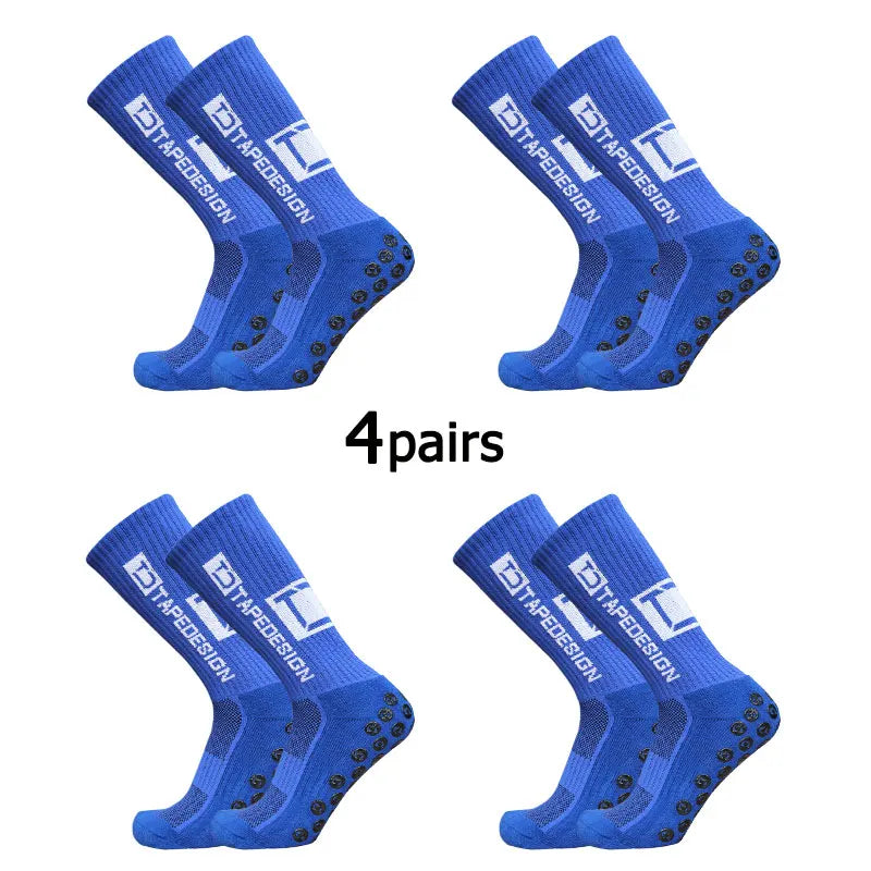 Anti-Slip Football Grip Socks – Mid-Calf Sports Training Socks