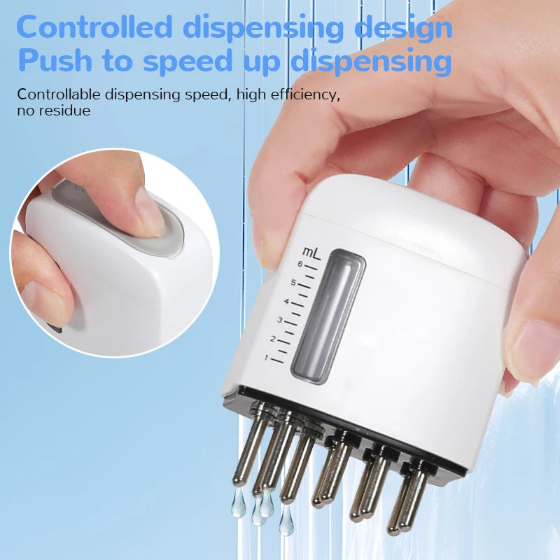 Electric Scalp Massager Comb with Red Light & Vibration