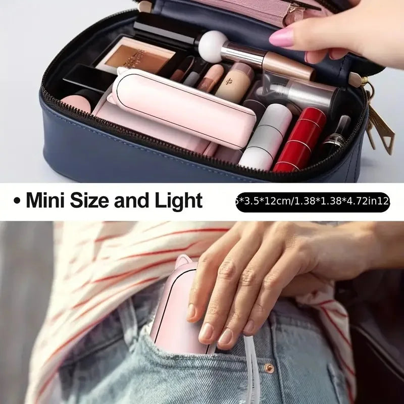 Rechargeable 3-Speed Foldable Mini Handheld Fan