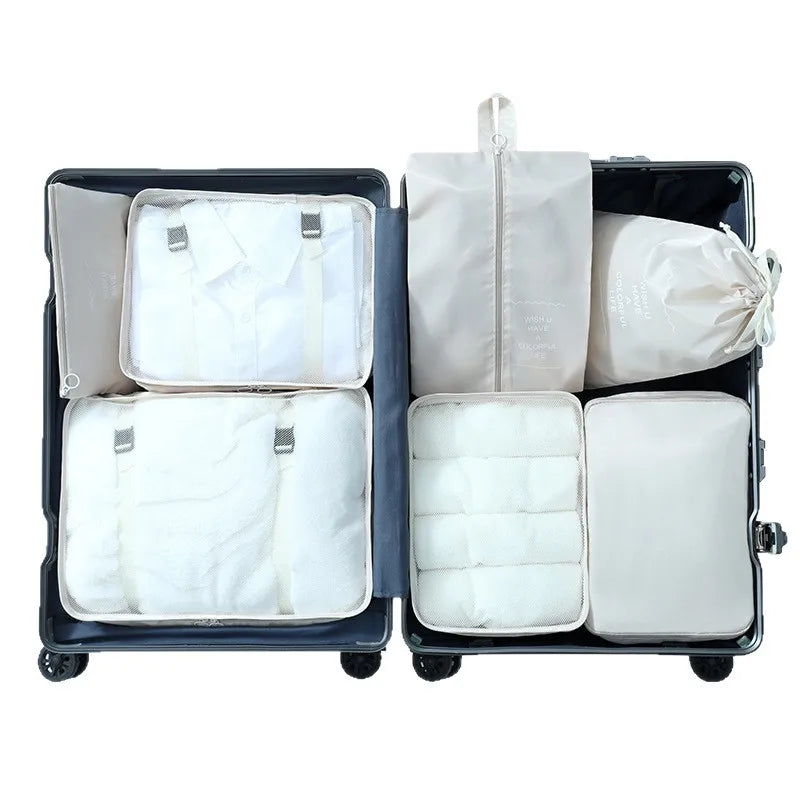 Travel Packing Cubes – Lightweight Luggage Organizer Bags with Zipper