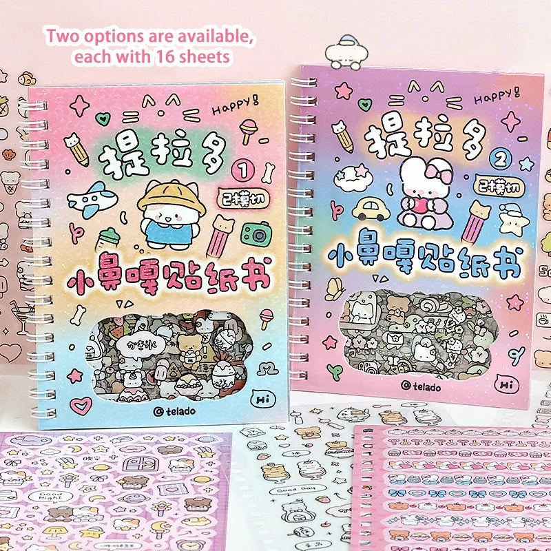 Cute K-Pop Decorative Sticker Book – Washi Paper Journal Stickers