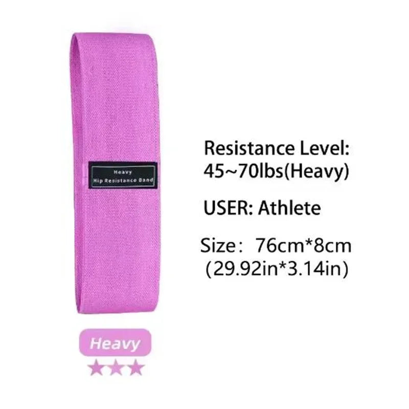 Fabric Resistance Bands for Legs & Glutes – Non-Slip Workout Bands