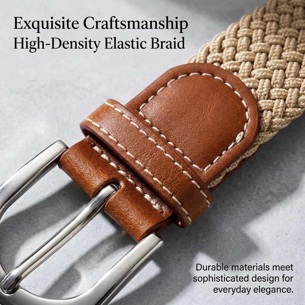 Women's Stretch Woven Elastic Waist Belt