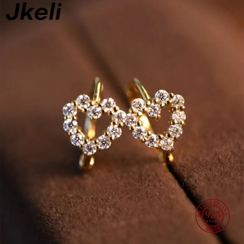 Women's Elegant Zircon Hoop Earrings