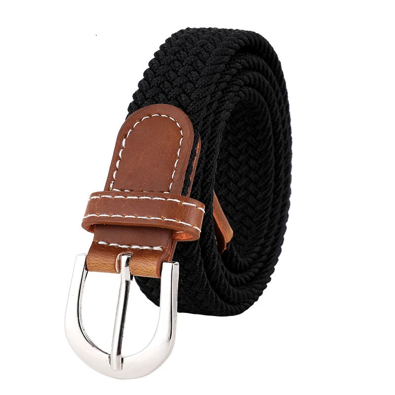 Women's Stretch Woven Elastic Waist Belt