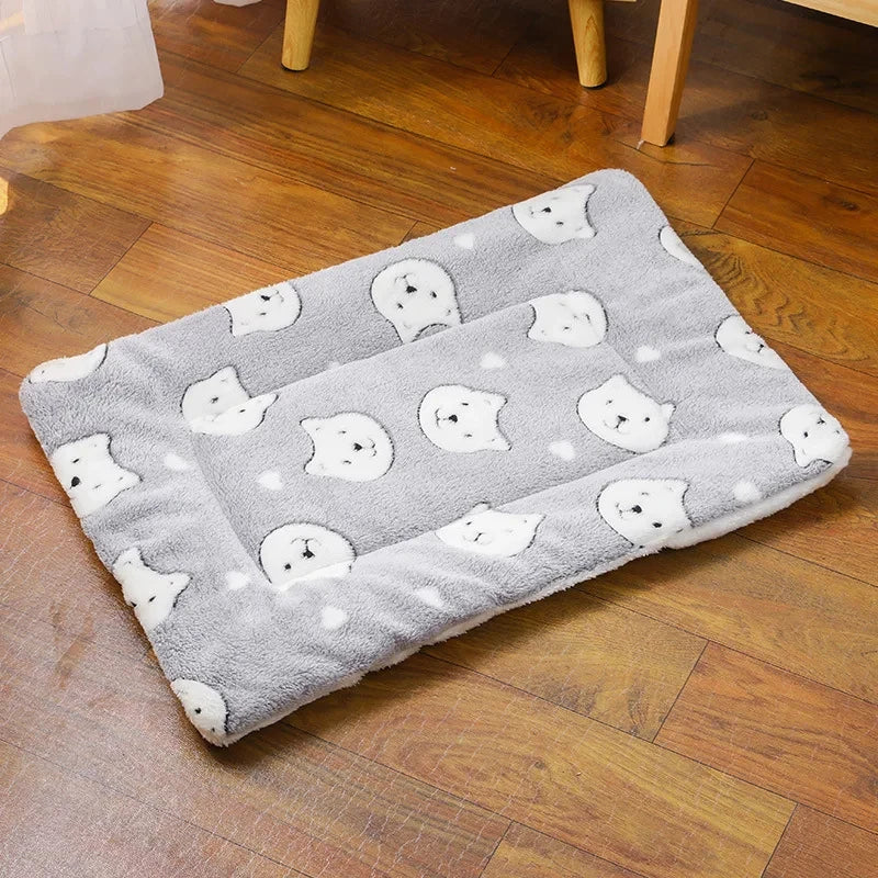 Cozy Flannel Sleeping Mat for Cats & Small Dogs