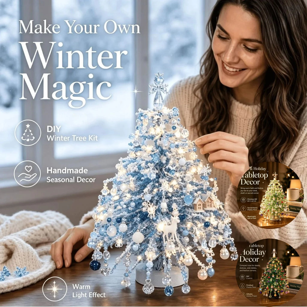 DIY Beaded Christmas Tree Kit – Handmade Holiday Decoration