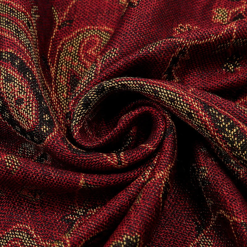 Women's Ethnic Paisley Pattern Large Scarf & Shawl