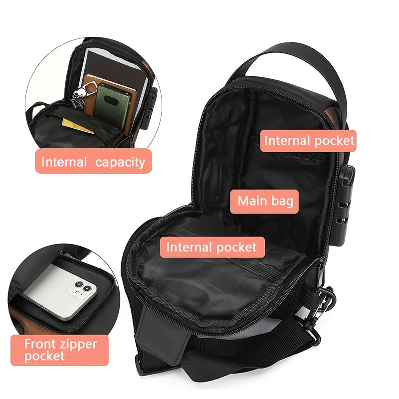 Unisex Mini Sling Crossbody Chest Bag