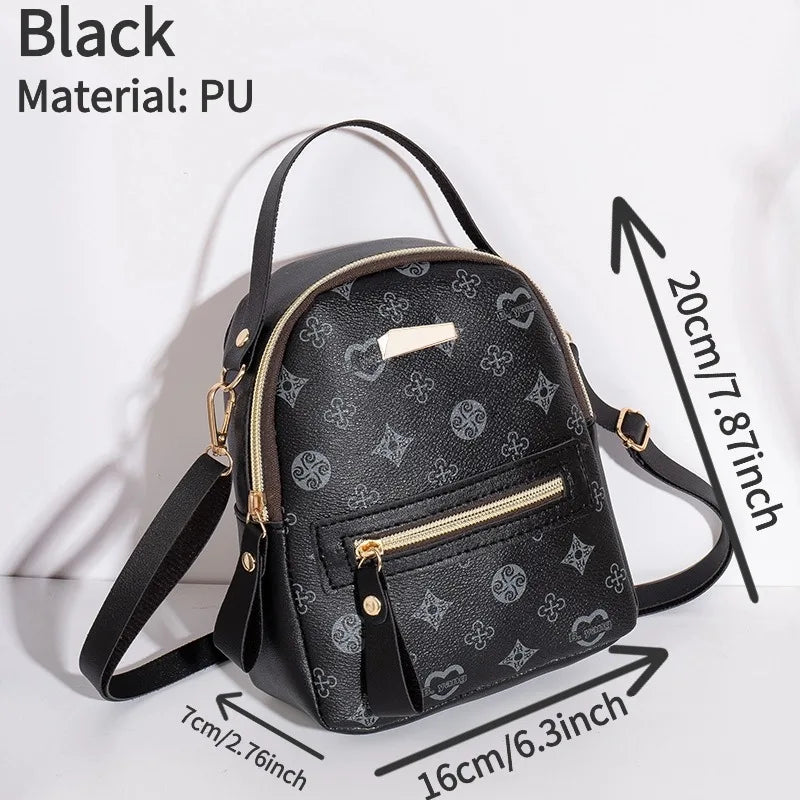 Women's Floral Pattern Mini Fashion Backpack