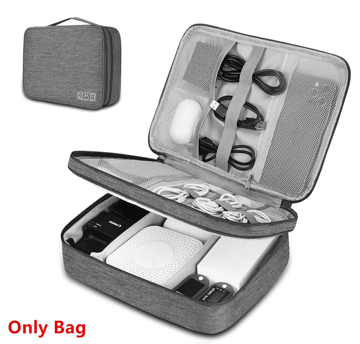 Waterproof Travel Cable Organizer Bag for Chargers & Electronic Accessories