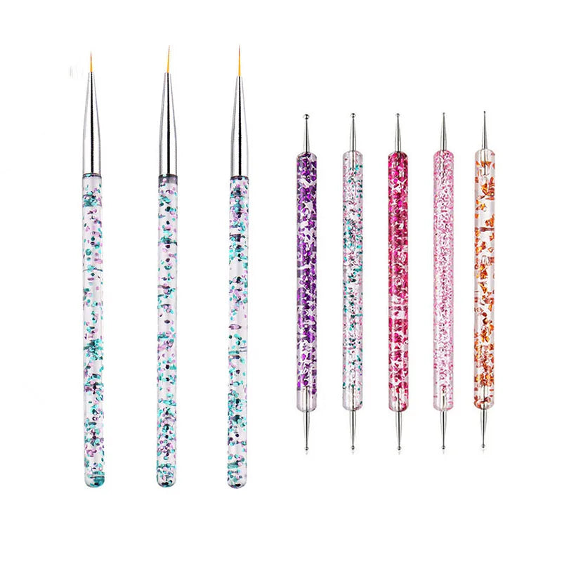5–20PCS Nail Art Brush Set for Detailed Nail Designs