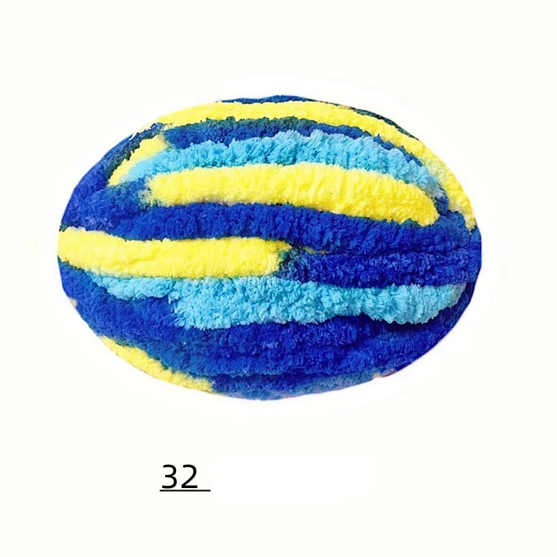 Extra Thick Hand-Knitted Chunky Yarn Blanket