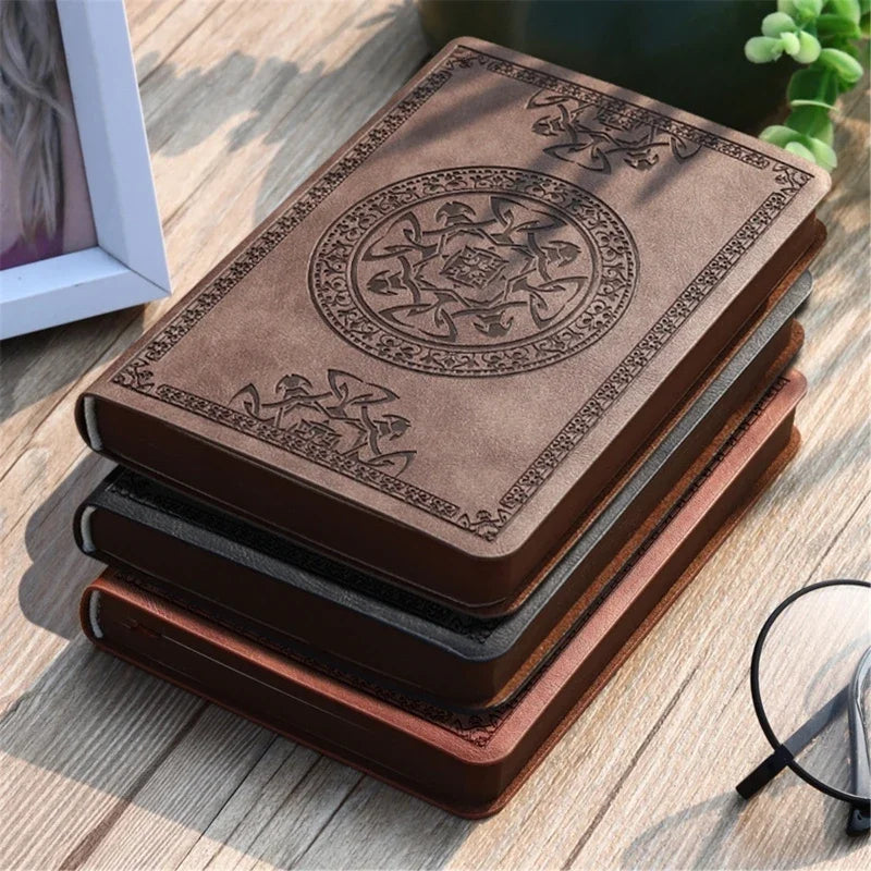 Vintage Leather Notebook – Portable Writing Journal & Diary