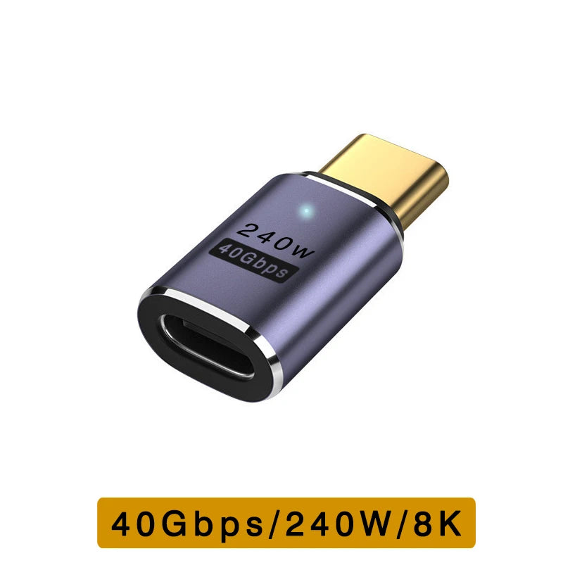 USB4 40Gbps USB-C Adapter Thunderbolt 3/4 240W