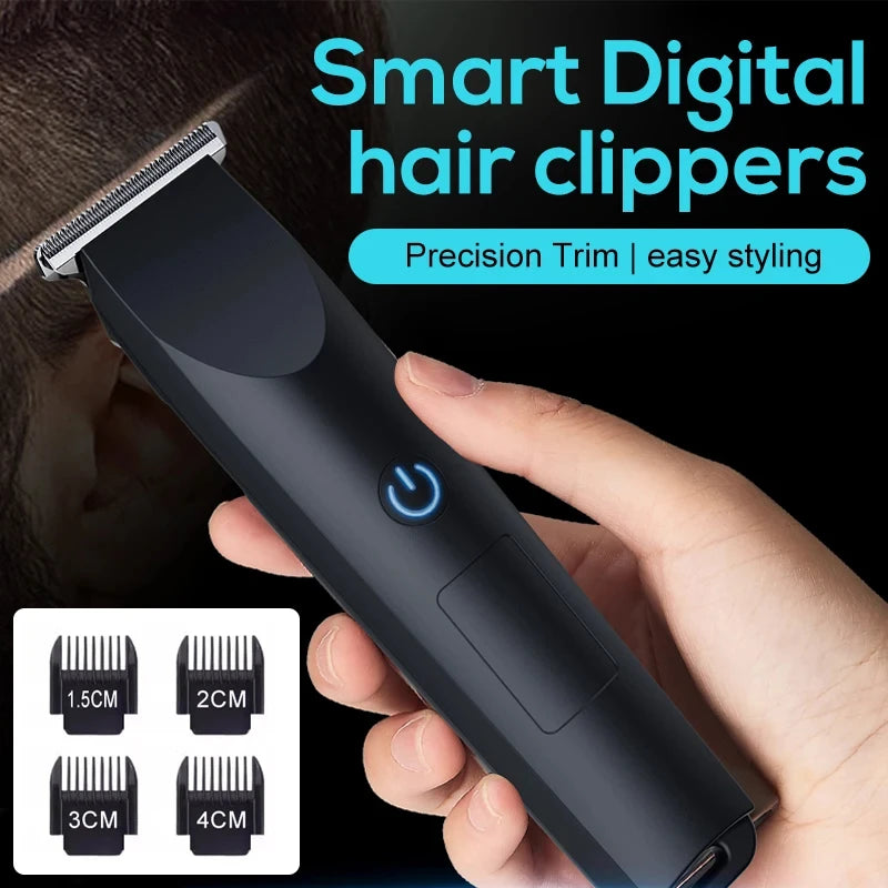USB Rechargeable Electric Hair Clipper with Adjustable Cutting Head