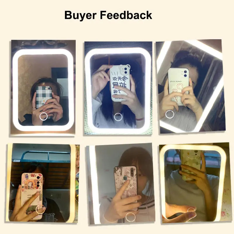 Rechargeable LED Makeup Mirror with Touch Control