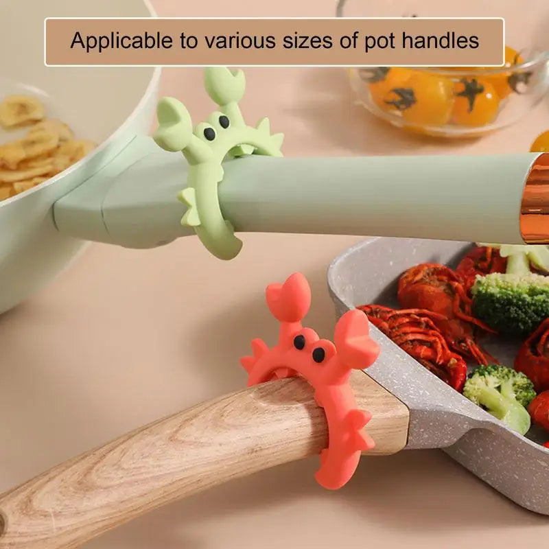 Crab Shaped Silicone Spoon Rest – Cute Kitchen Utensil Holder