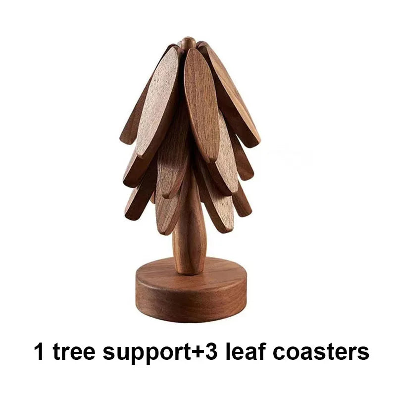 Wooden Christmas Tree Trivet – Heat Resistant Table Mat & Holiday Decor