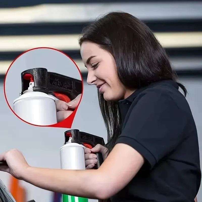Portable Spray Paint Can Handle – Universal Aerosol Spray Grip
