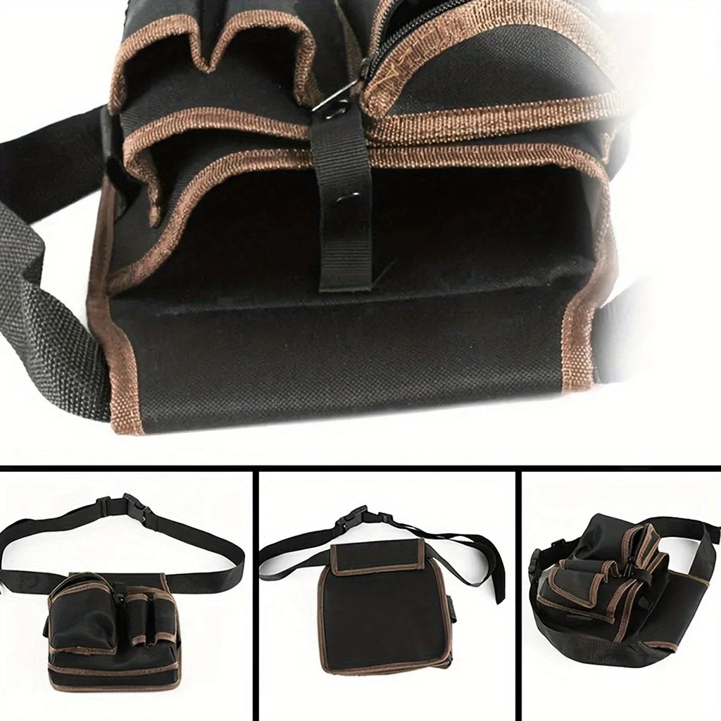 Multi-Pocket Tool Storage Waist Pouch – Utility Belt Organizer for Work
