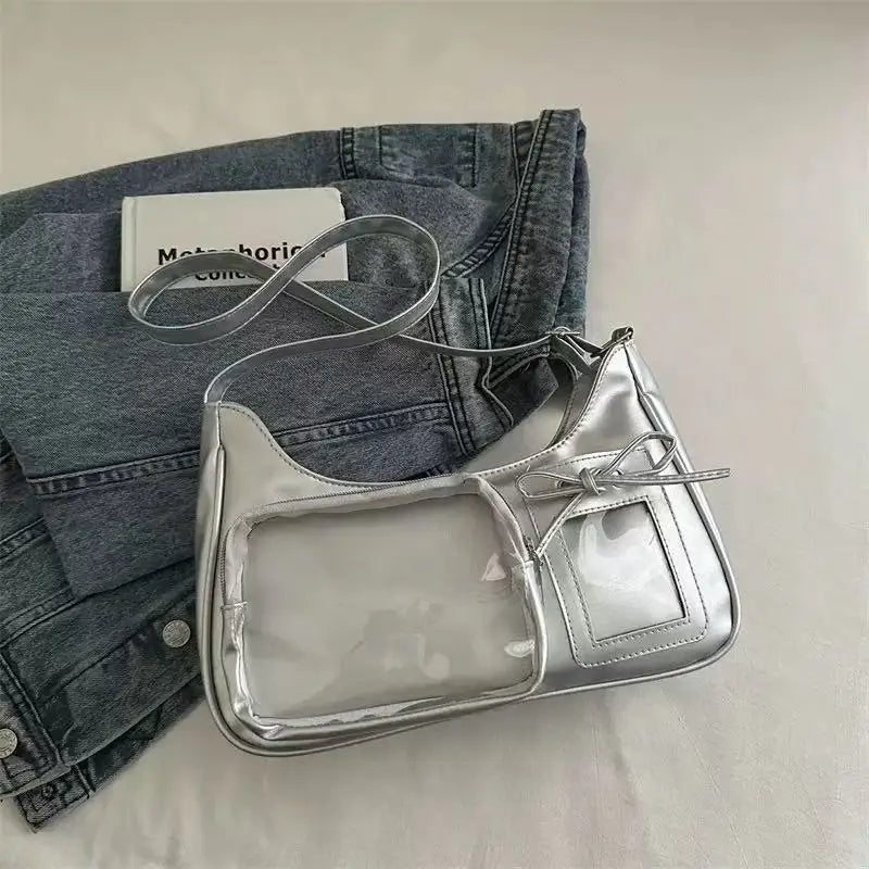 Women's Transparent Printed Casual Tote Bag