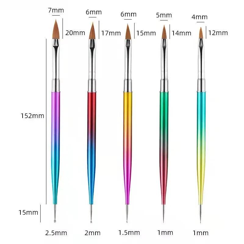 5–20PCS Nail Art Brush Set for Detailed Nail Designs