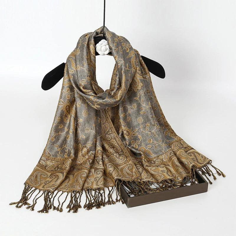 Women's Bohemian Paisley Pashmina Shawl & Wrap Scarf