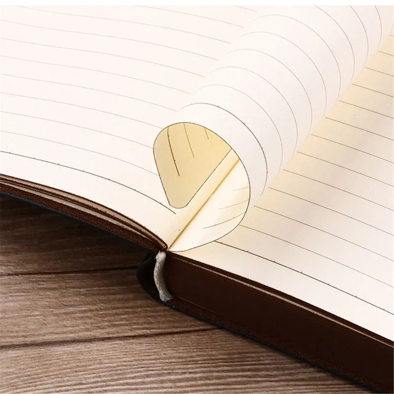 Vintage Leather Notebook – Portable Writing Journal & Diary