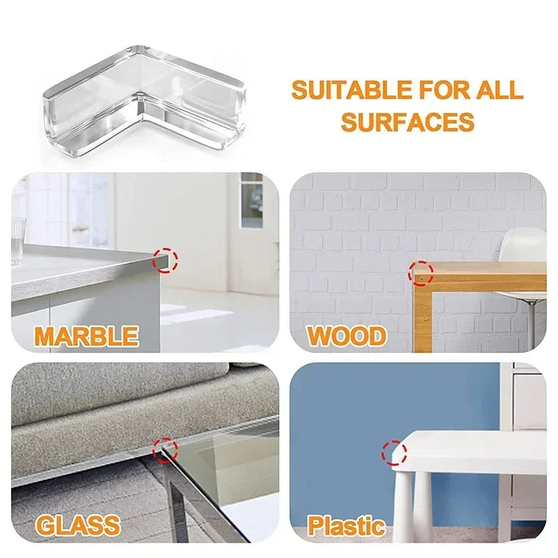 Baby Safety Corner Protectors – Clear Furniture Edge Guards