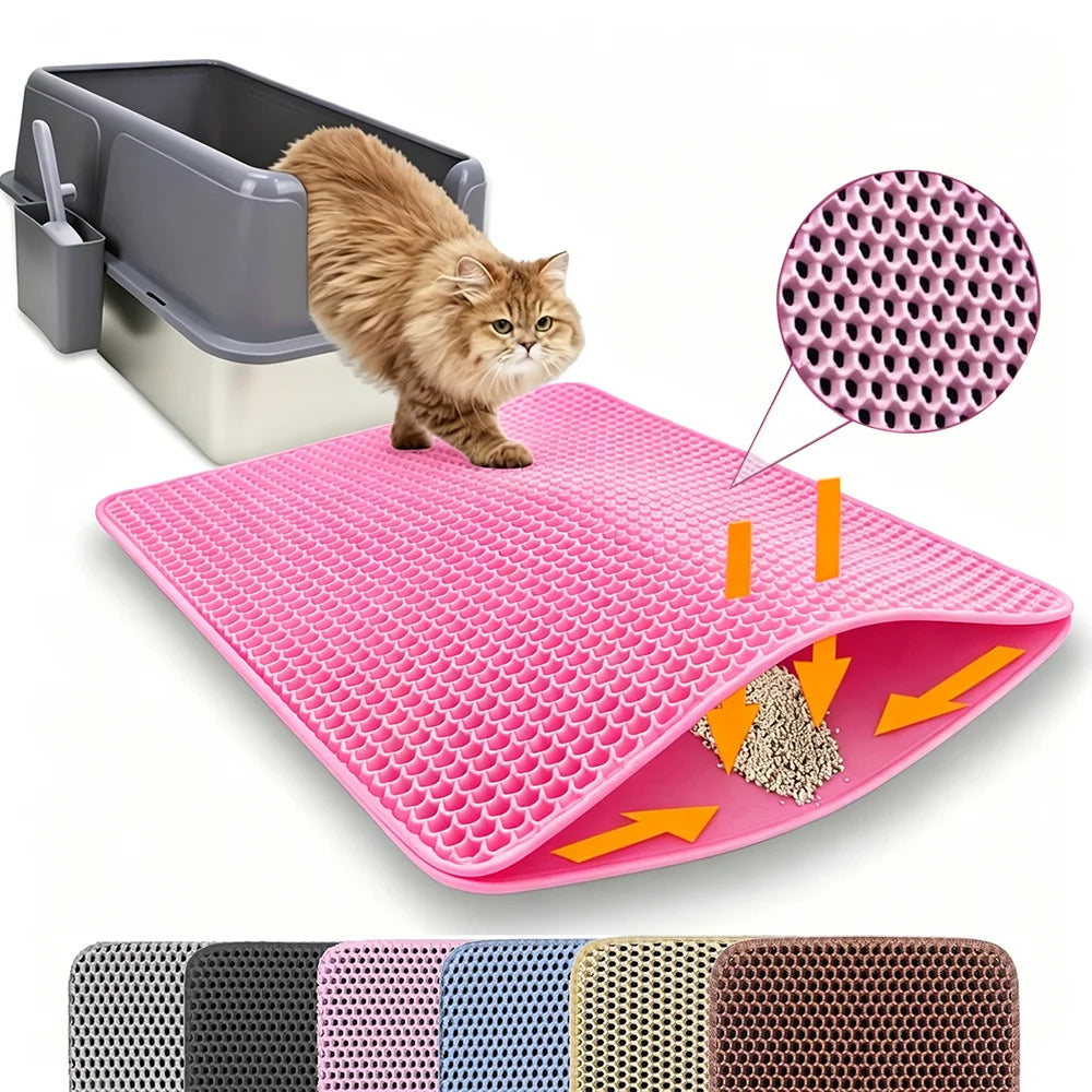 Double-Layer Waterproof Cat Litter Trapping Mat