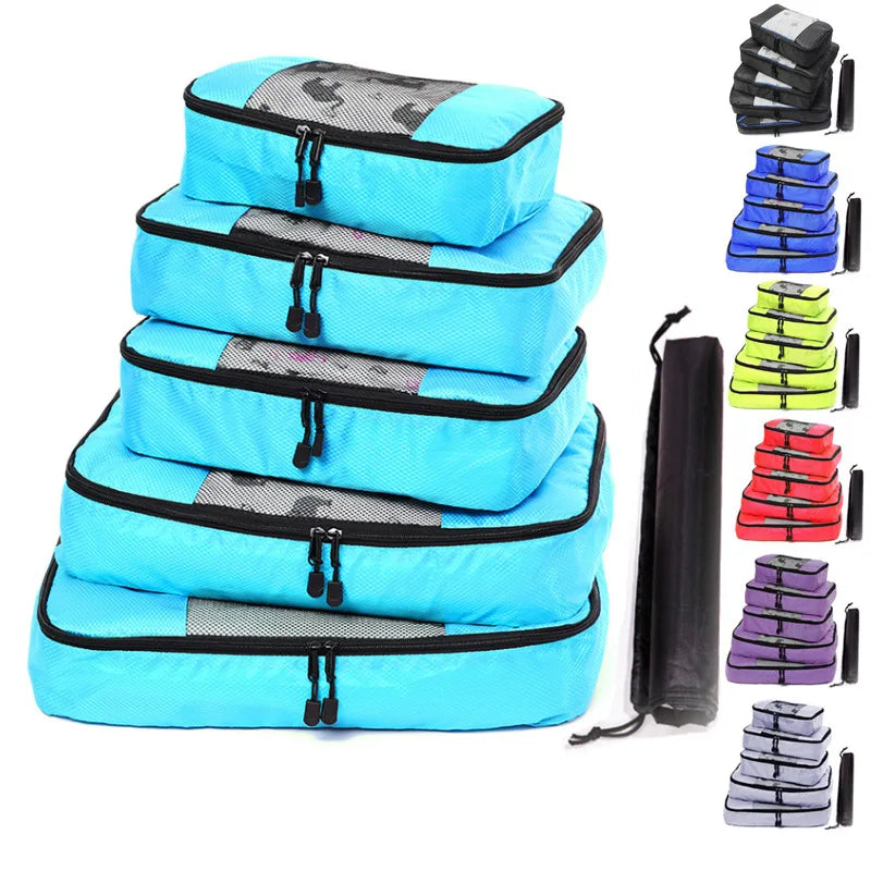 Travel Compression Packing Cubes – Luggage Organizer Bags