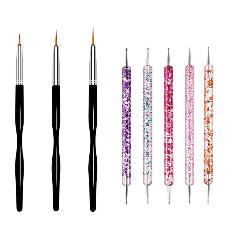 5–20PCS Nail Art Brush Set for Detailed Nail Designs
