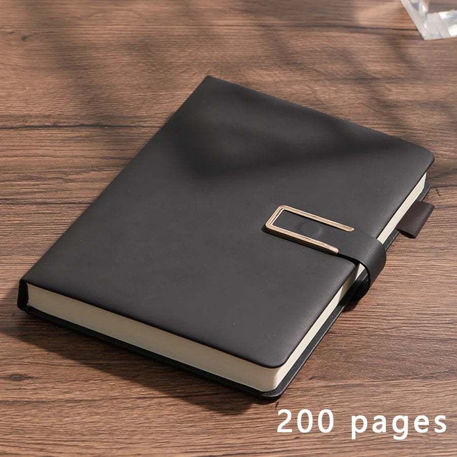Vintage A5 Leather Notebook – Classic Journal & Daily Planner