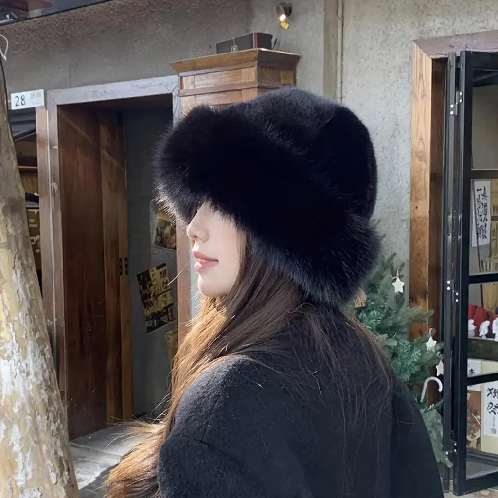 Women's Faux Fur Winter Hat – Soft Warm Cold Weather Cap