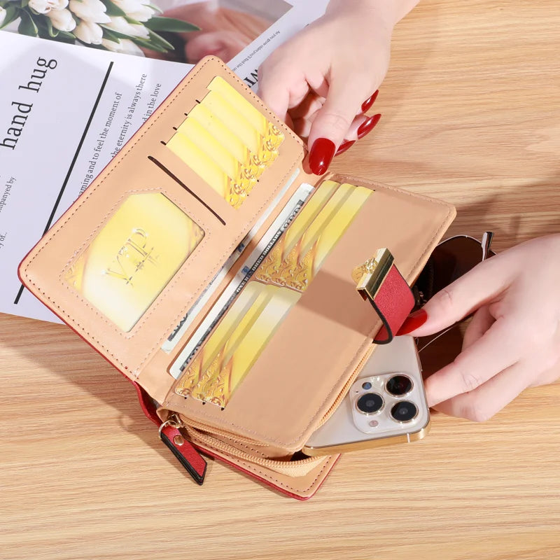 Women's Long Wallet with Multiple Card Slots