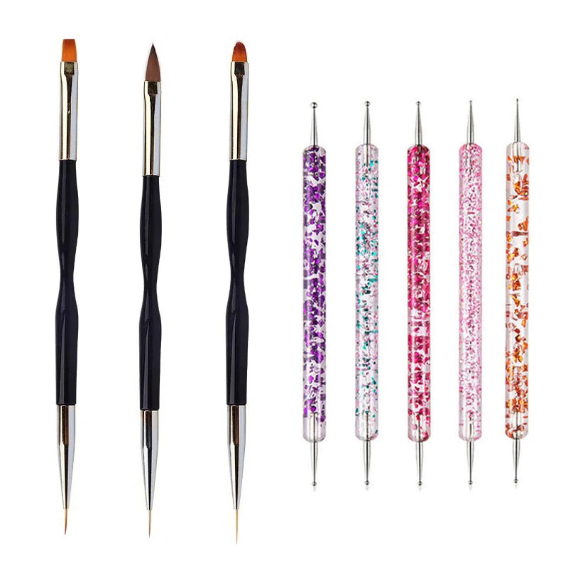 5–20PCS Nail Art Brush Set for Detailed Nail Designs