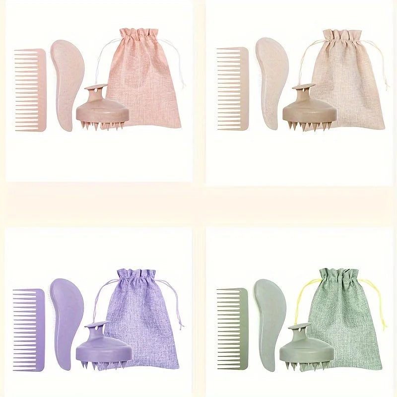 Soft Silicone Scalp Massager & Shampoo Brush
