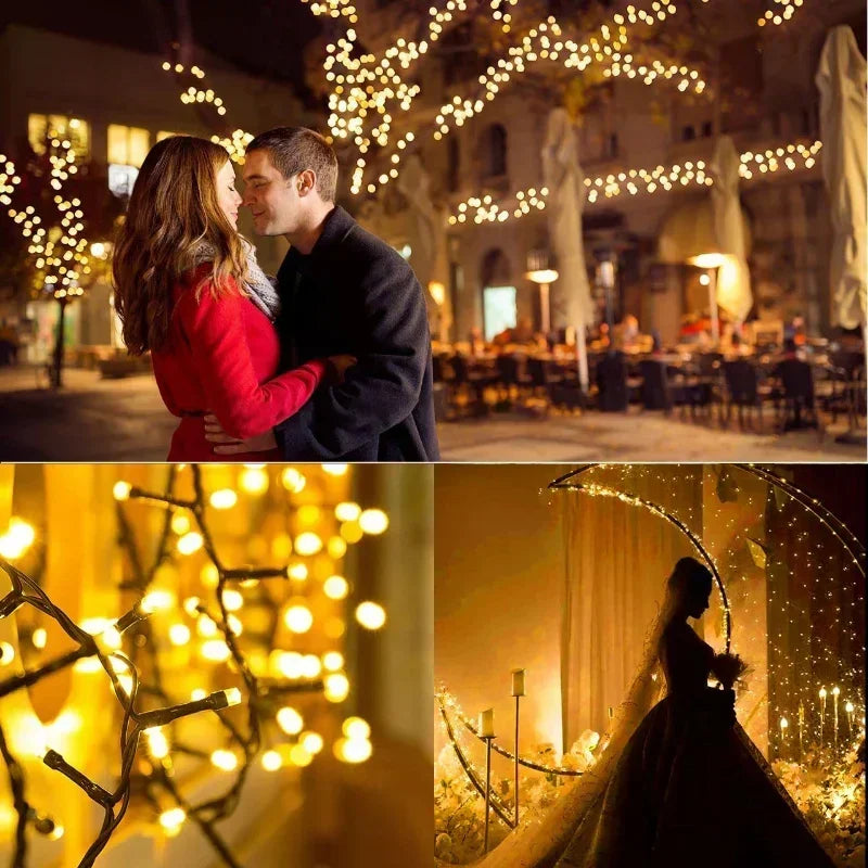 Solar LED String Lights – Outdoor Christmas & Garden Decor