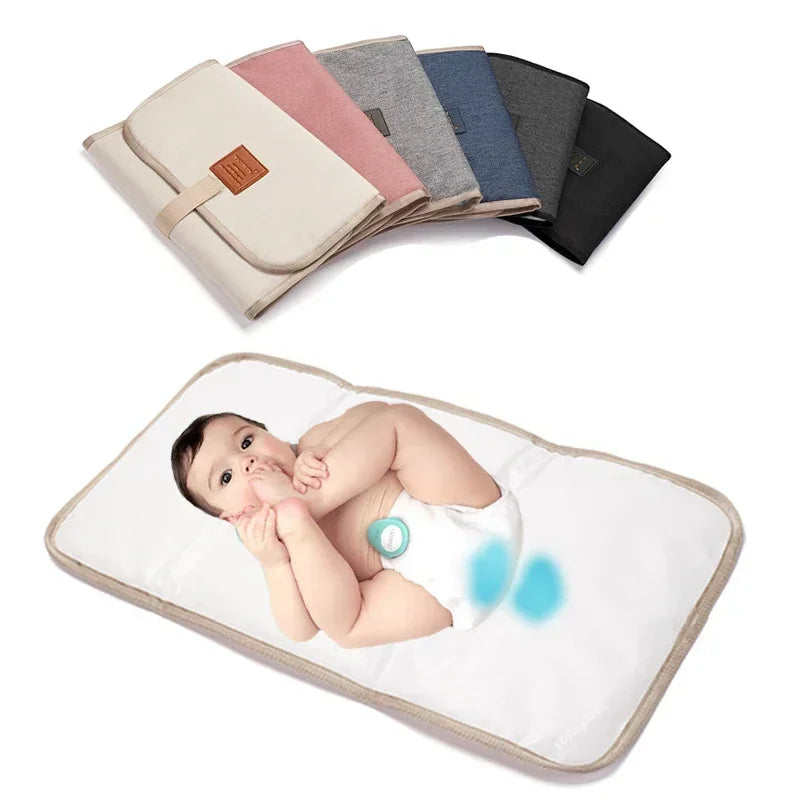 Waterproof Baby Diaper Changing Mat – Portable Washable Changing Pad